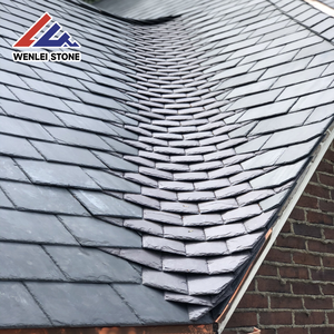 אריחי גג מאבן טבעית סיטונאיים, גימור מלוטש, עבור וילות כפריות, חצר, אריחי גג מלבניים מאבן צפחה - Product Image 3