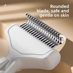 Spazzola Districante per Animali Domestici in Acciaio Inossidabile per Gatti e Cani, Strumento per la Rimozione del Pelo Morto e la Toelettatura di Animali a Pelo Lungo e Corto - Product Image 3