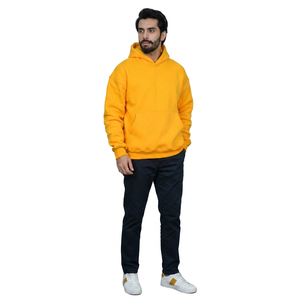 Sweat à capuche pour homme 2025 en gros, 100 % coton, hiver, best-seller en blanc, rouge, noir - Haute qualité à prix raisonnable - Product Image 1