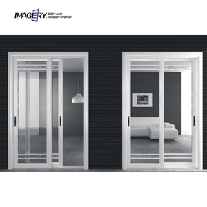 <span class=keywords><strong>Porte</strong></span> <span class=keywords><strong>coulissante</strong></span> en alliage d'aluminium, <span class=keywords><strong>porte</strong></span> <span class=keywords><strong>coulissante</strong></span> en verre à rupture de pont thermique <span class=keywords><strong>simple</strong></span> pour balcon, cuisine, salon, silencieuse - Product Image 2