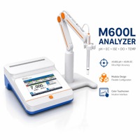 Analyseur de pH, EC, DO, ISE de précision élevée pour laboratoire, large plage de mesure, conception d'électrodes modulaires, équipement professionnel d'analyse de l'eau