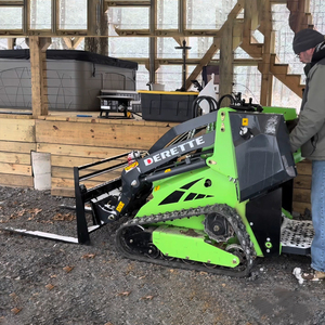 Derette CE EPA mesin kuat bersertifikasi, untuk dudukan kompak DRT450 Mini Skid Steer <span class=keywords><strong>Loader</strong></span> dengan ember empat dalam satu - Product Image 4