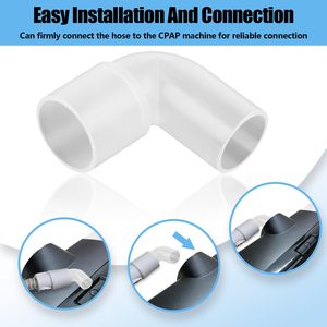 Connecteur universel pour tuyau CPAP, adaptateur coudé pour tube CPAP, compatible Res Med, Res Pironics, Res Vent, etc., accessoires CPAP - Product Image 4