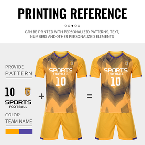 Kit da <span class=keywords><strong>Calcio</strong></span> in Jersey 100% Poliestere per Sublimazione, <span class=keywords><strong>Set</strong></span> Personalizzato Traspirante da Uomo con Logo - Product Image 2