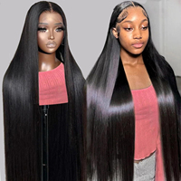 Vente en gros sans colle perruques avant en dentelle avec des cheveux de bébé cheveux vietnamiens bruts Hd dentelle frontale vendeur perruques de cheveux humains pour les femmes noires