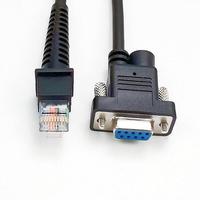 Cobre puro RS232 Serial a Rj50 Escáner de código de barras Lector de código Qr Cable conector para Datalogic D100 D130 GD4130 GD4400 QD2130