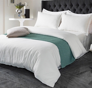 Juego de Sábanas de Algodón 100% de 180 Hilos, Diseño de Sábanas Planas Blancas, Sábanas Individuales, Dobles, Queen y King Size, 40S, 200 Hilos - Product Image 3