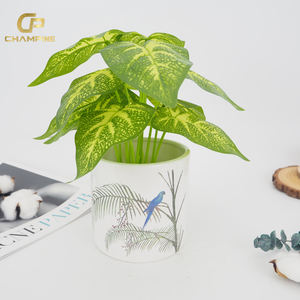 กระถางต้นไม้เซรามิกทาสีนกสไตล์นอร์ดิกสำหรับปลูกต้นไม้ในร่มและกลางแจ้ง - Product Image 3