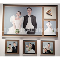Cadre photo en aluminium anodisé brossé, cadre photo, profil photo, cadre vintage en aluminium, grande taille pour peinture, art mural encadré
