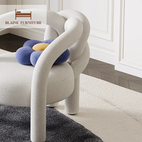 Meubles bien vendus, meubles de salon au design moderne et luxueux, fauteuils à une place, fauteuils en tissu éponge à haute densité