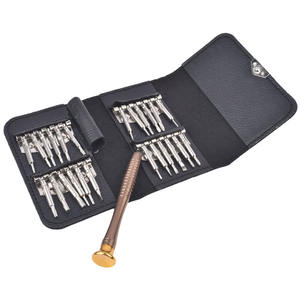 Juego de destornilladores 25 en 1, herramientas de reparación magnéticas de precisión para telecomunicaciones con bolsa para llaves y múltiples puntas - Product Image 1