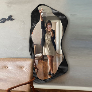 Specchio da Parete a Figura Intera per <span class=keywords><strong>Ingresso</strong></span> Casa di Lusso Moderno <span class=keywords><strong>con</strong></span> Design Irregolare, Vendita Diretta dalla Fabbrica - Product Image 4