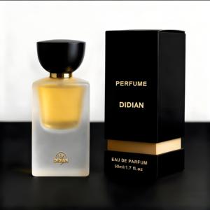 In magazzino 50ml personalizzazione Logo stampa colore ODM e OEM bottiglia di vetro a spalla piatta quadrata con fondo spesso - Product Image 2