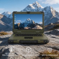 15,6 inch Intel robuuste laptop IP65 schokbestendig groen aangepast logo voor industriële automatisering Wi-Fi 6 voor 5.2 Windows 11 Nieuw