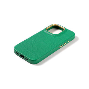 Étui de téléphone magnétique antichoc en cuir de vache HAAS Caviar français YUBO LEATHER, design professionnel pour 16 Pro Max - Product Image 5