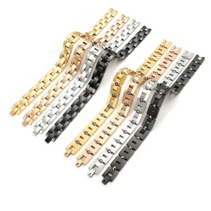 Pulsera Magnética de Acero Inoxidable con Baño al Vacío, Anti-Radiación, Anti-Fatiga, con Piedra Negra, de Moda y Alta Venta - Product Image 6
