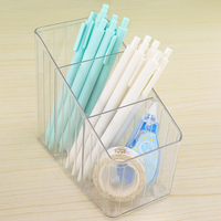 Support de rangement transparent en acrylique PS WEISHENG pour crayons, marqueurs, pinceaux de maquillage et stylos – Idéal pour le bureau et l'école – Prix usine