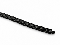 Bracelet magnétique en acier inoxydable noir, bracelet d'affaires élégant et classique