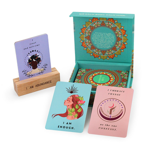Prix de gros Cartes <span class=keywords><strong>Messeges</strong></span> positives imprimées Cartes d'affirmation personnalisées avec support - Product Image 3
