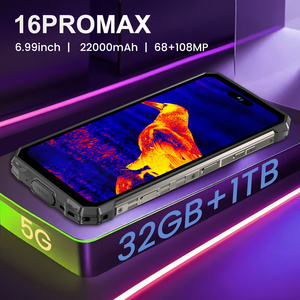 2025 新款防水坚固型 OEM 16 Pro Max 5G 智能手机 6.9 英寸 OLED 八核 Android 15 16G+512G108MP 摄像头防震 - Product Image 4