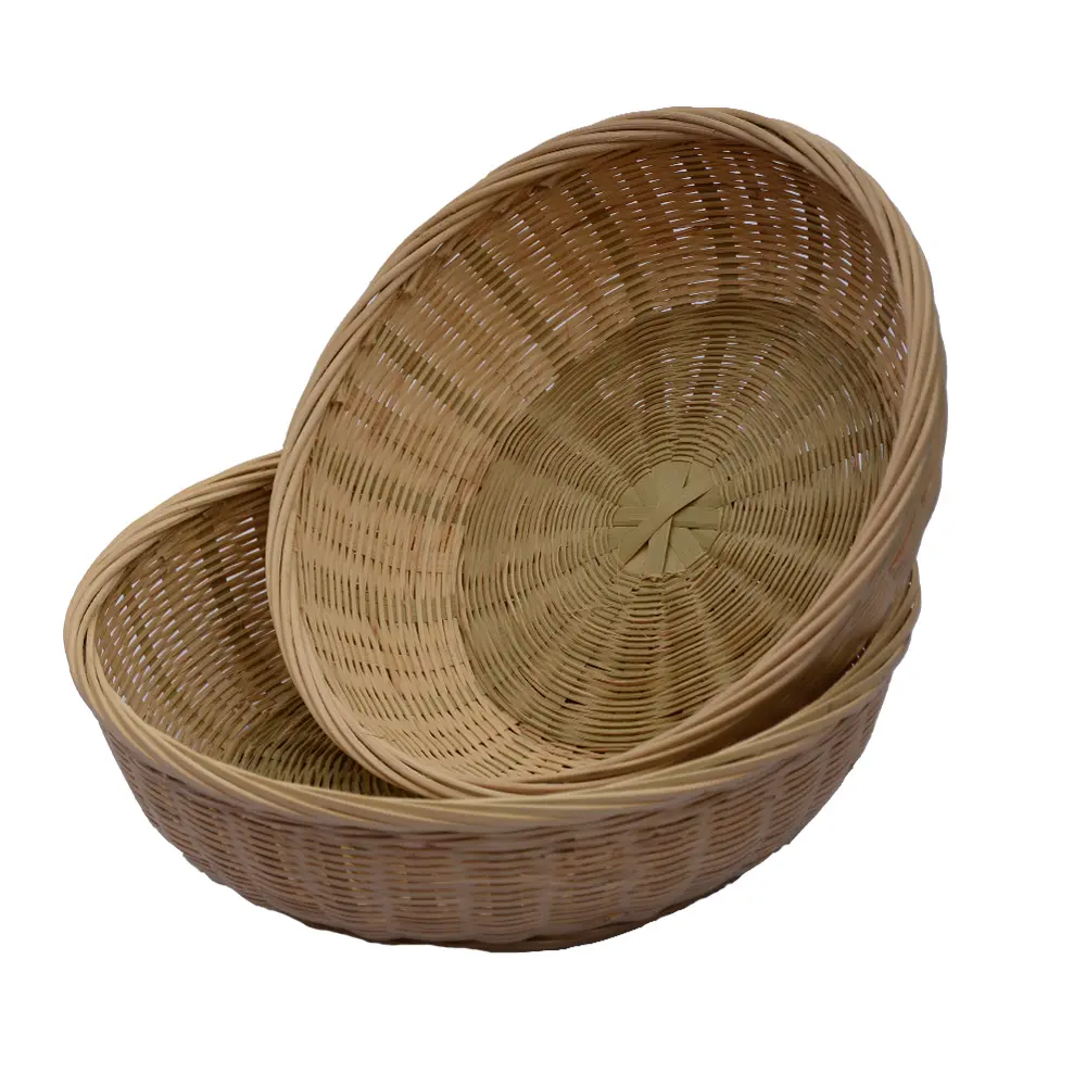w 7.50 cm BK03 100 % Handmade Mini Artificial Woven Bamboo Basket