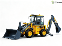 Chargeuse-pelleteuse XCMG WZ30-25 d'occasion, certifiée CE EPA EURO 5, diesel, compacte, 4x4, avec chargeur frontal et excavatrice arrière, XCMG d'occasion