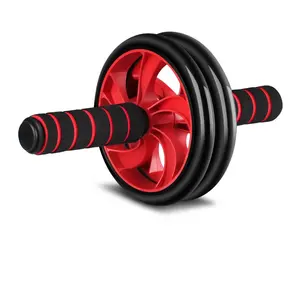 RTS Logo Personalizzato Palestra Fitness Premium Yoga Acciaio Inox Ginocchio Mat Dual Esercizio Doppio Ergonomico Wonder Sport Addominale Ruota Ab