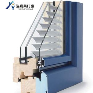 Fenêtres à double vitrage en aluminium, étanches, avec stores intégrés, taille personnalisée, pour usage hôtelier, écologiques et durables - Product Image 5