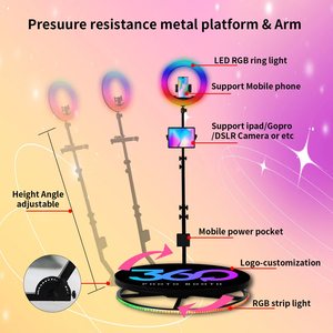 360 회전 플랫폼 360 사진 부스 100cm Photobooth 사진 부스 기계 비즈니스 및 웨딩 이벤트 - Product Image 2