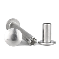 Taille personnalisée 2mm 2.5mm 3mm acier inoxydable SS 304 316 316L tête de champignon Rivet Semi-tubulaire GB873