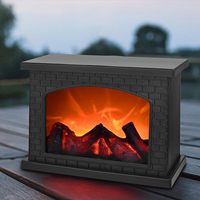 TSINYE - Lámparas Rectangulares sin Llama con Simulación de Llama LED, Portátiles, Efecto Realista, Alimentadas por USB y Batería, Decoración de Iluminación Interior