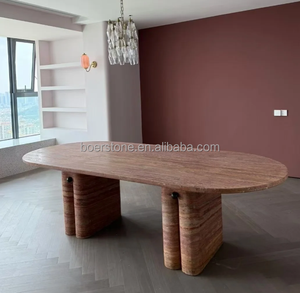 Table Ronde en Marbre Veineux Noir et Blanc <span class=keywords><strong>de</strong></span> Qualité Supérieure - Fournisseur en Gros pour les Revendeurs <span class=keywords><strong>de</strong></span> Meubles et les Développeurs Immobiliers - Product Image 4