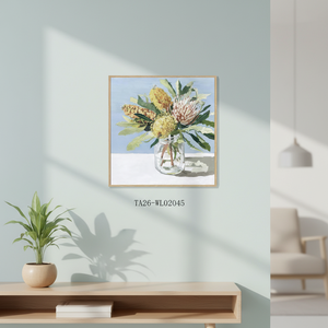 Stampa su Tela Personalizzata, Arte Murale Floreale Still Life - Stile Dipinto a Mano, Decorazione per la Casa - Product Image 5