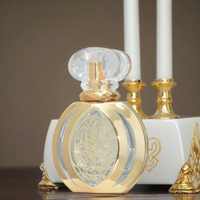 Flacon de parfum en verre plat scellé par sérigraphie de 50 ml, vaporisateur, voyage, portable, incassable, grand format, remplacement