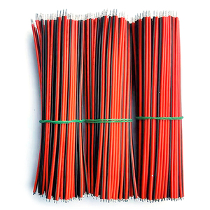 100 Câbles de Rallonge LED 2 Broches Rouge et Noir de 10cm, 15cm, 20cm, 25cm, 30cm, 40cm, 50cm, 100cm, 150cm - Product Image 4