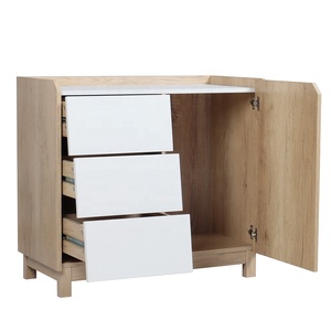 Phòng khách hiện đại tùy chỉnh gỗ bên ngăn kéo tủ với cửa, phòng ngủ hiện đại Gỗ lưu trữ tủ Tủ ngăn kéo - Product Image 5