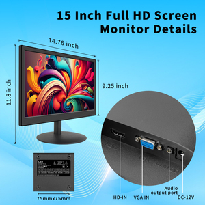 <span class=keywords><strong>2025</strong></span> thiết kế mới 15 inch độ nét cao màn hình <span class=keywords><strong>LED</strong></span> với loa Trung Quốc Nhà cung cấp máy tính để bàn ứng dụng - Product Image 2