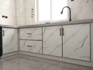 OSB 18mm Thick Wooden Cabinet Large Board Cabinet with Segmented Non-Handle for Household and <b>Kitchen</b> <b>Furniture</b> - Product Image 2