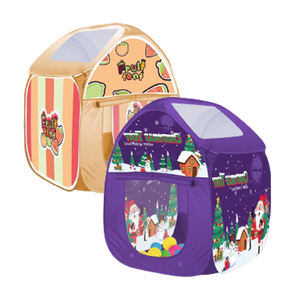 Enfants pliant tente de noël intérieur extérieur Mobile piscine à balles Pop Up jouer tente maison Sport <span class=keywords><strong>cabane</strong></span> jouet pour enfants cadeau de noël - Product Image 1