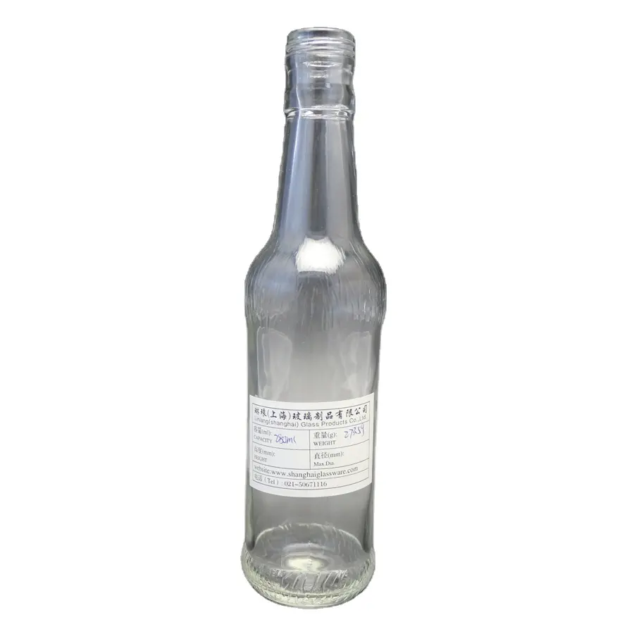 Linglang 275ml transparente refrigerante vidro garrafa fabricação