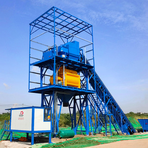 SICOMA 3 Cbm 믹서 프리 캐스트 콘크리트 혼합기 HZS180 고정식 콘크리트 배치 공장 180m 3/h - Product Image 1