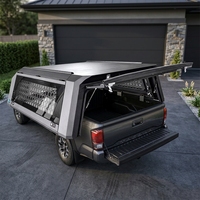 Nouvelle conception Ford Toyota, auvent de camionnette personnalisé en alliage d'aluminium, manuel, à charnières, personnalisable, 4 côtés en verre, étanche à l'eau et à la poussière