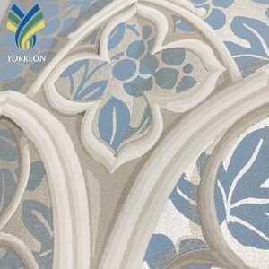 YKVE moderna Non tessuto <span class=keywords><strong>verde</strong></span> <span class=keywords><strong>carta</strong></span> da <span class=keywords><strong>parati</strong></span> a fiori rotoli 3 belle carte da <span class=keywords><strong>parati</strong></span> per Hotel decorazione della parete impermeabile e antistatico - Product Image 6