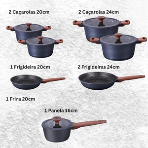 High Quality Modern Metal Ceramic Coated <b>Pot</b> <b>Pan</b> Silicone Glass Lids Soft Touch Handle Non-Stick Die Cast Aluminum Cookware Set - Product Image 6