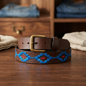 Genuine Leather Polo Trouser Belts Wholesale Custom Branding OEM <b>Men</b>’s Belt Supplier from Divine International India - Product Image 1
