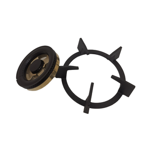 Table de cuisson à gaz encastrée en verre trempé à 3 brûleurs en laiton Modèle SG37501 - Product Image 4