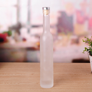 Bouteille de vin en verre Flint Bellissima <span class=keywords><strong>Bordeaux</strong></span>, haute, mince, à col long, 375 ml, avec bouchon en liège de qualité supérieure, pour vin de <span class=keywords><strong>dessert</strong></span>, liqueurs et huile - Product Image 3