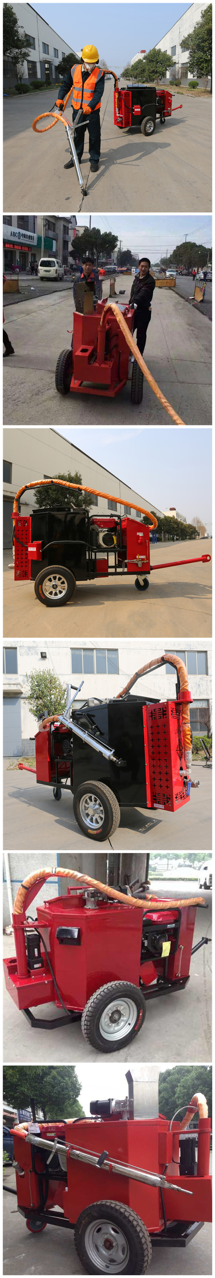 Asphalt pavement caulking automatic heating pavement crack repair ...