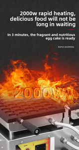 Macchina per Coni Gelato |   Macchina Professionale Digitale per Waffle e Ciotole, <span class=keywords><strong>Attrezzatura</strong></span> Commerciale per Gelaterie, Antiaderente - Product Image 5