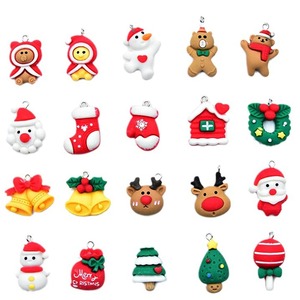 Tema navideño Kawaii resina Flatback Charms Santa Claus Ángel estatuilla para SLIME Craft juguetes joyería y DIY bolsa fabricación de zapatos - Product Image 5